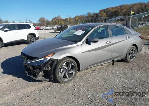 2022 Hyundai Elantra Hybrid Limited from USA, damaged, VIN KMHLN4AJ0NU021083